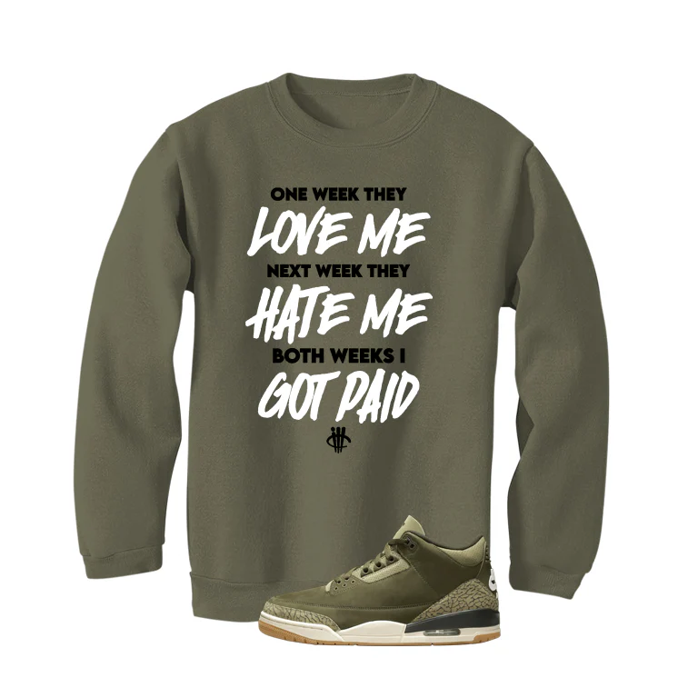 Air Jordan 3 Family Affair Matching T-Shirt, Sweatshirts & Hoodies Military Green T-Shirt (Paid)| illcurrency - Image 4