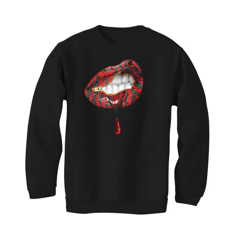 Air Jordan 3 “Fire Red” OG Black T-Shirt (LIPS UNSEALED) - Image 4