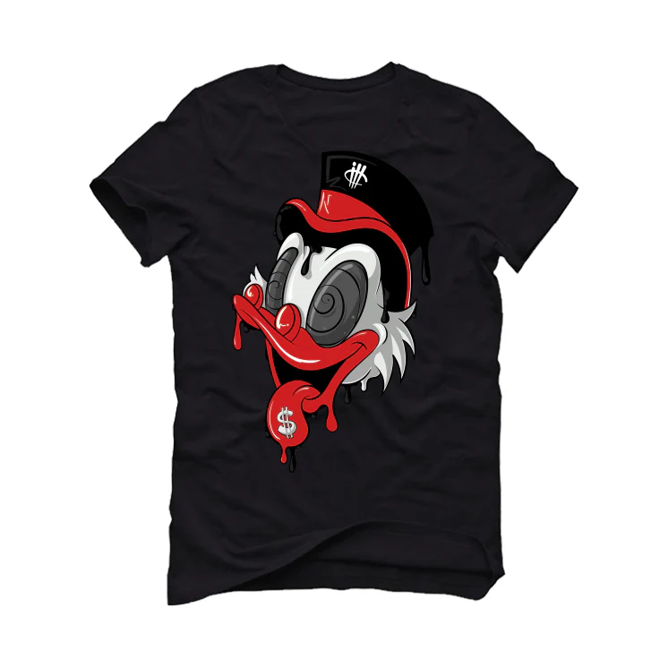 Air Jordan 3 “Fire Red” OG Black T-Shirt (Money Duck) - Image 2