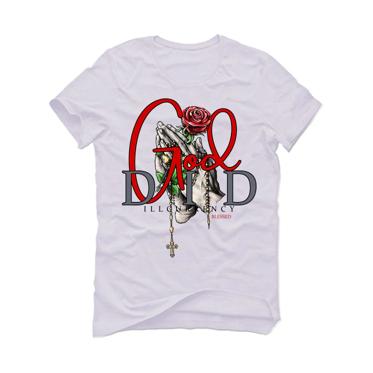 Air Jordan 3 “Fire Red” OG White T-Shirt (God Did) - Image 2