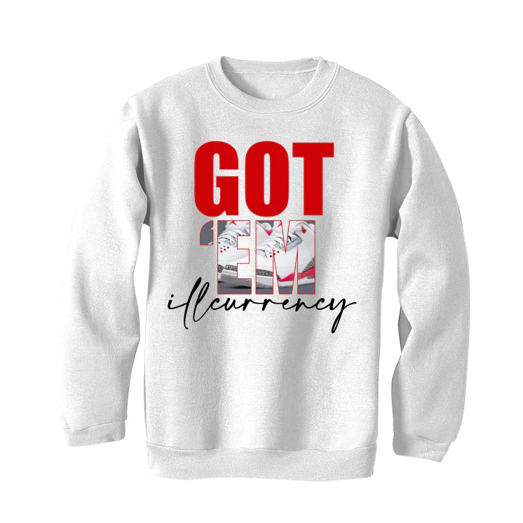 Air Jordan 3 “Fire Red” OG White T-Shirt (Got Em) - Image 4
