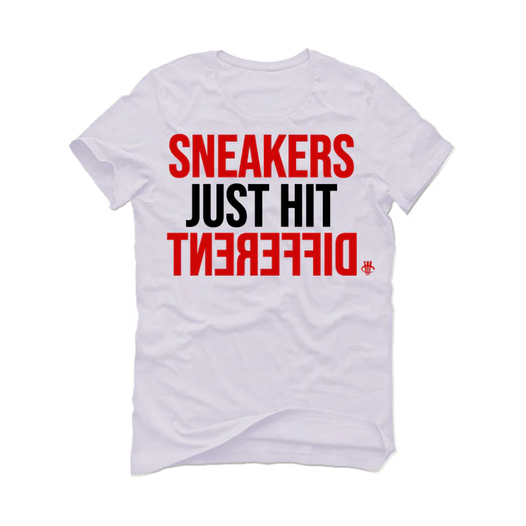 Air Jordan 3 “Fire Red” OG White T-Shirt (SNEAKERS HIT DIFFERENT) - Image 2