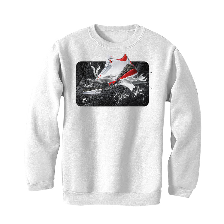 Air Jordan 3 “Fire Red” OG White T-Shirt (SPLASH SNK) - Image 4
