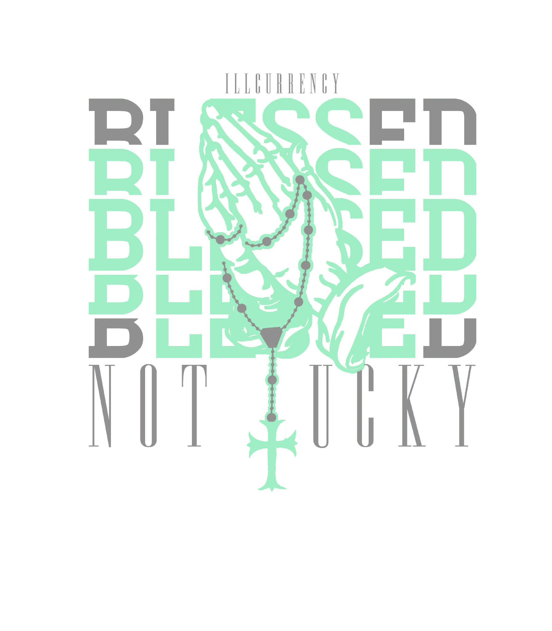 Air Jordan 3 “Green Glow” | illcurrency Black T-Shirt (Blessed not lucky)