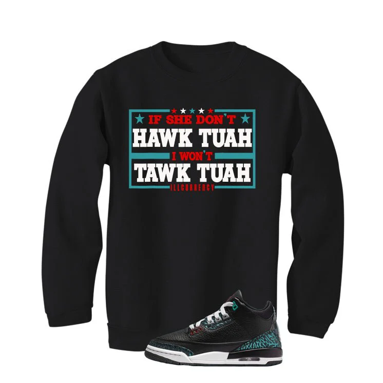 Air Jordan 3 GS Moto Black T-Shirt (Hawk Tuah)| illcurrency - Image 4