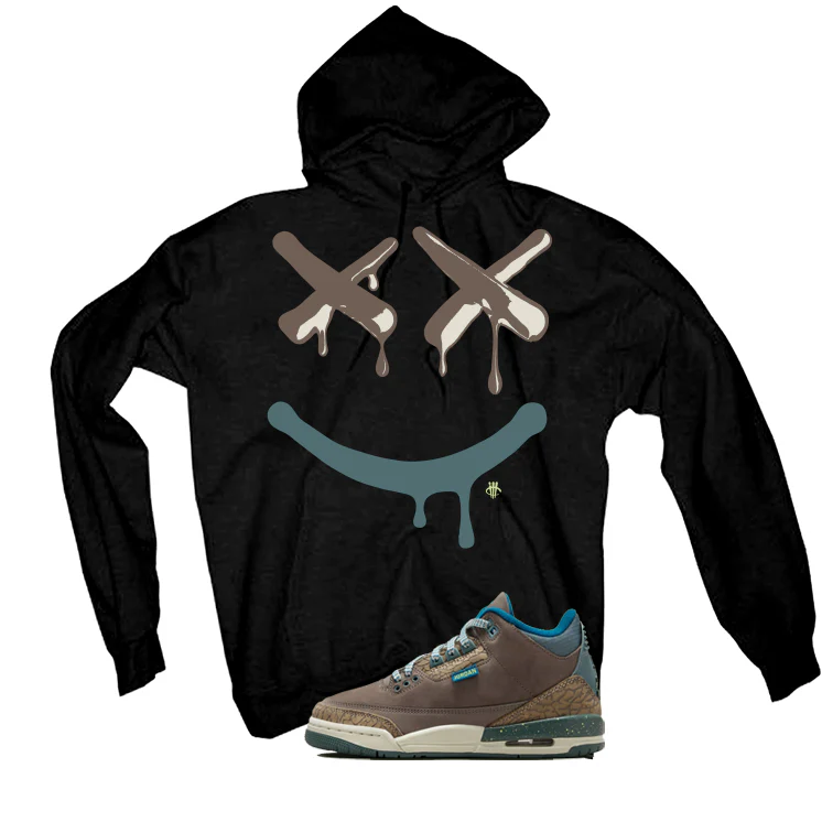 Air Jordan 3 GS We Outside Matching T-Shirt, Sweatshirts & Hoodies Black T-Shirt (Happy Drip)| illcurrency - Image 3