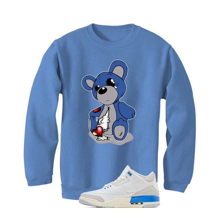 Air Jordan 3 Lucky Shorts Carolina Blue T-Shirt (Big Teddy)| illcurrency - Image 4