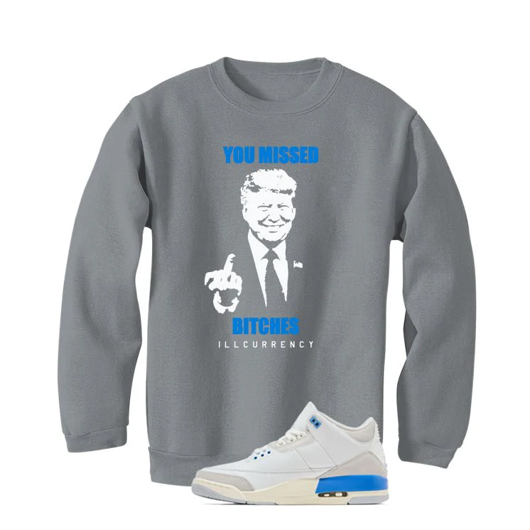 Air Jordan 3 Lucky Shorts Grey T-Shirt (Trump you missed)| illcurrency - Image 4