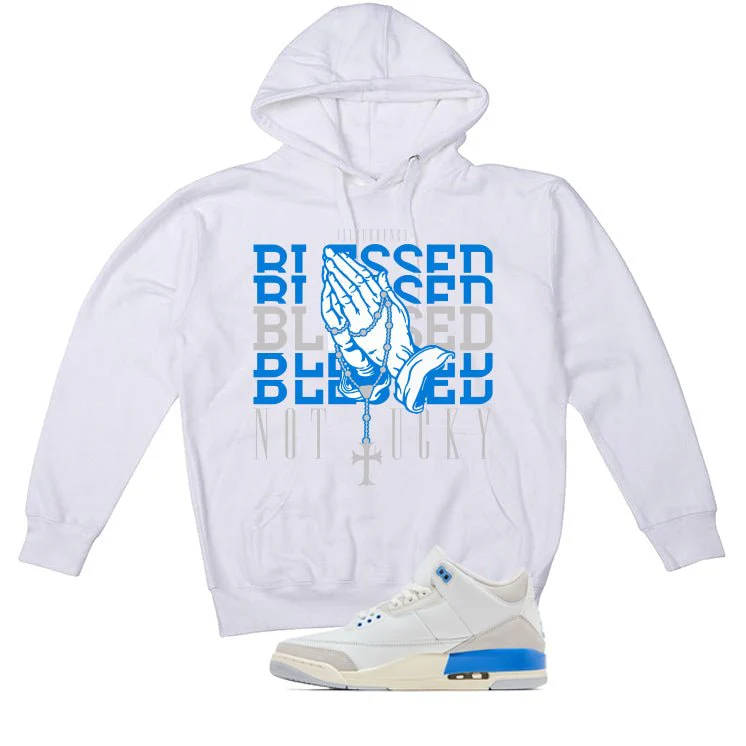 Air Jordan 3 Lucky Shorts White T-Shirt (Blessed not lucky)| illcurrency - Image 3