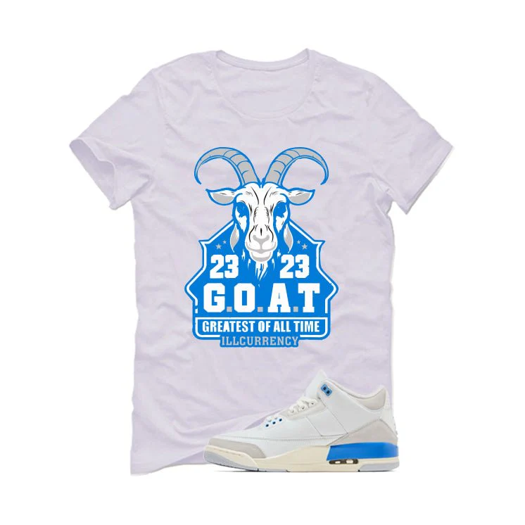 Air Jordan 3 Lucky Shorts White T-Shirt (GOAT 23)| illcurrency - Image 2