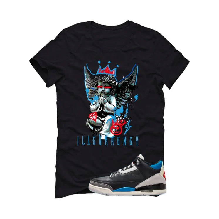 Air Jordan 3 OG Rare Air Black T-Shirt (Graffiti Angel)| illcurrency - Image 2
