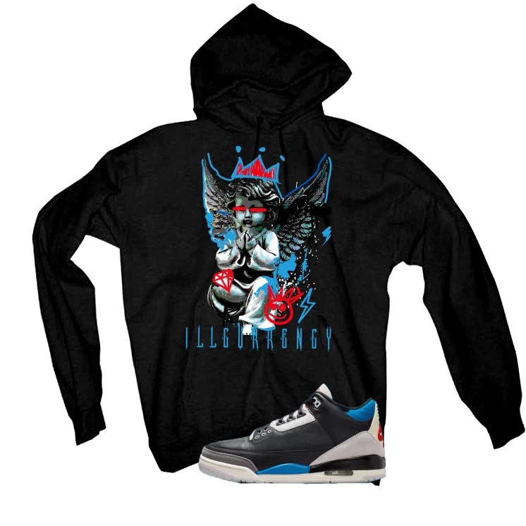 Air Jordan 3 OG Rare Air Black T-Shirt (Graffiti Angel)| illcurrency - Image 3
