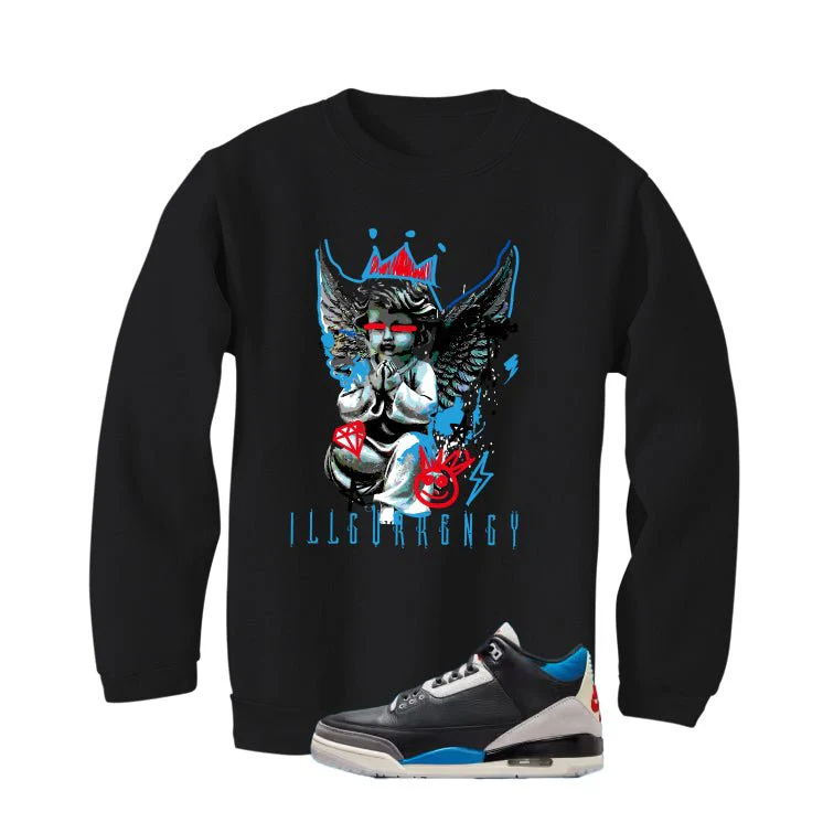 Air Jordan 3 OG Rare Air Black T-Shirt (Graffiti Angel)| illcurrency - Image 4