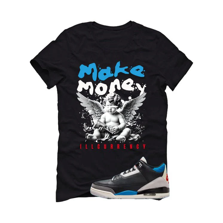 Air Jordan 3 OG Rare Air Black T-Shirt (Make Money)| illcurrency - Image 2