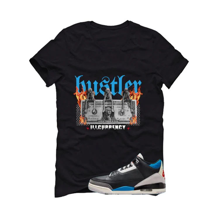Air Jordan 3 OG Rare Air Black T-Shirt (See No Evil Hustler)| illcurrency - Image 2