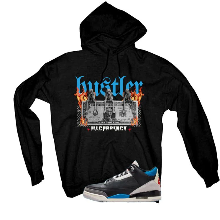 Air Jordan 3 OG Rare Air Black T-Shirt (See No Evil Hustler)| illcurrency - Image 3