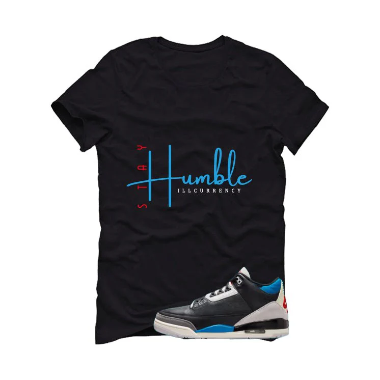Air Jordan 3 OG Rare Air Black T-Shirt (Stay Humble)| illcurrency - Image 2