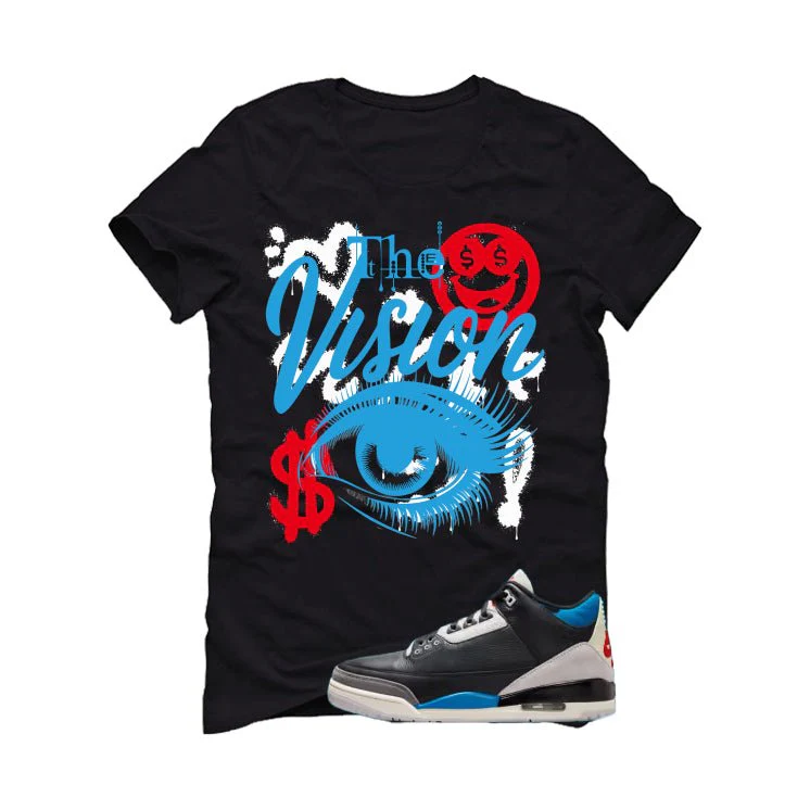 Air Jordan 3 OG Rare Air Black T-Shirt (The Vision)| illcurrency - Image 2