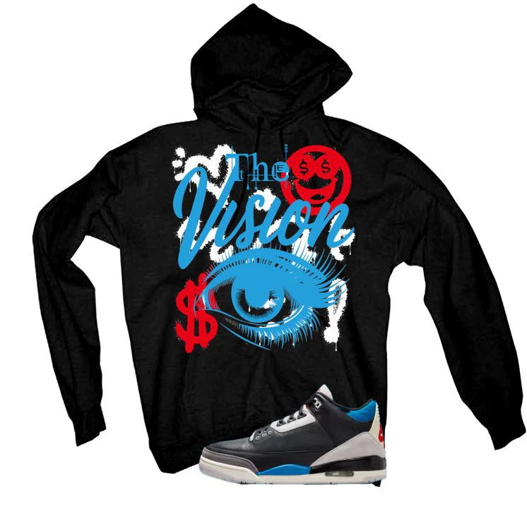 Air Jordan 3 OG Rare Air Black T-Shirt (The Vision)| illcurrency - Image 3