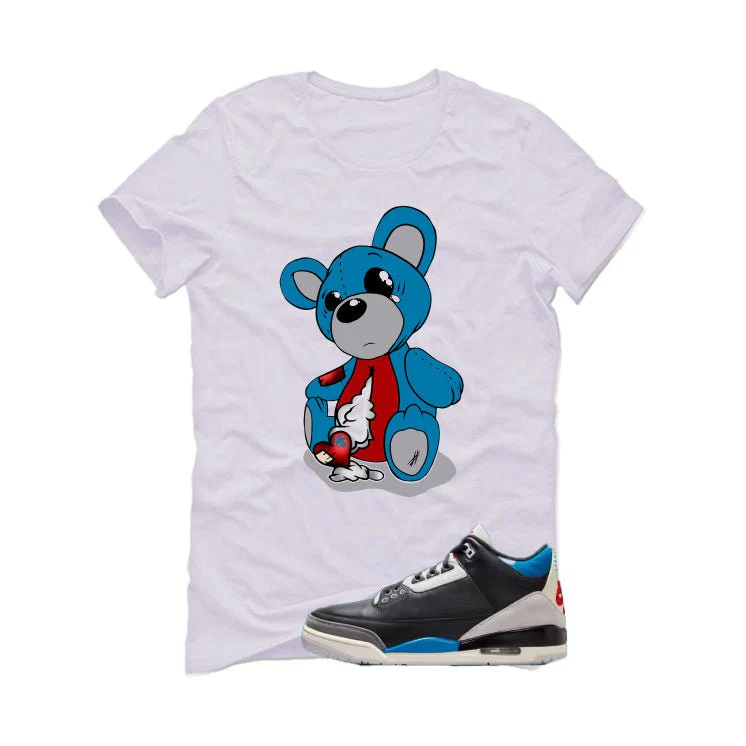 Air Jordan 3 OG Rare Air White T-Shirt (Big Teddy)| illcurrency - Image 2