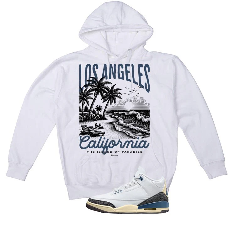 Air Jordan 3 OG SP Diffused Blue White T-Shirt (Los Angeles)| illcurrency - Image 3