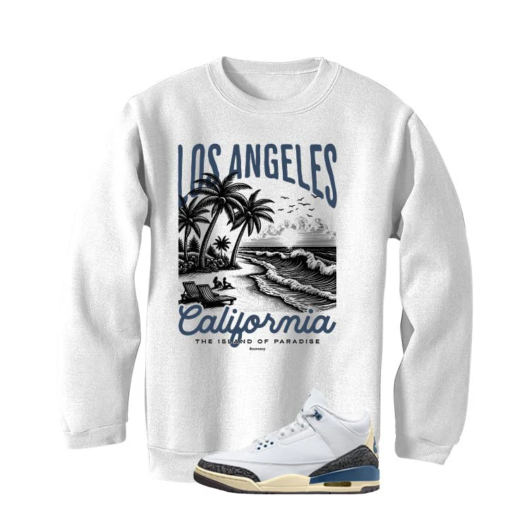 Air Jordan 3 OG SP Diffused Blue White T-Shirt (Los Angeles)| illcurrency - Image 4