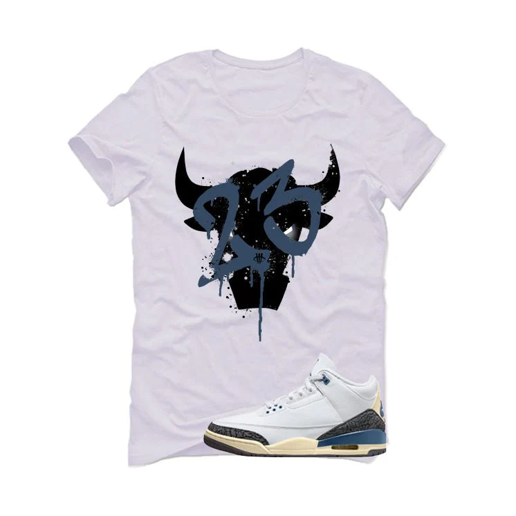 Air Jordan 3 OG SP Diffused Blue White T-Shirt (Shadow Bull)| illcurrency - Image 2