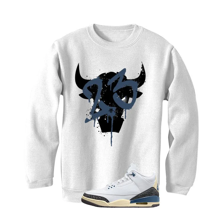 Air Jordan 3 OG SP Diffused Blue White T-Shirt (Shadow Bull)| illcurrency - Image 4