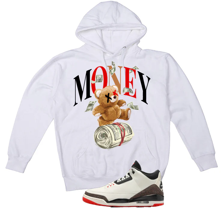 Air Jordan 3 OG World’s Best Dad Matching T-Shirt, Sweatshirts, & Hoodies White T-Shirt (Money Bear)| illcurrency - Image 3
