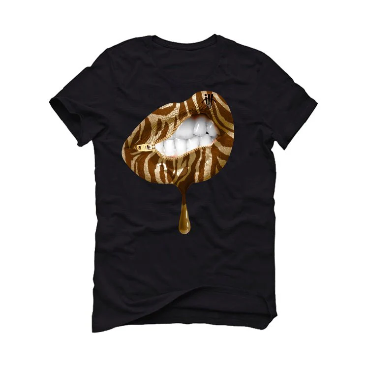 Air Jordan 3 Palomino - Black T-Shirt (LIPS UNSEALED) - Image 2