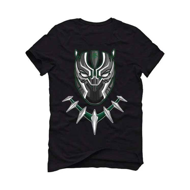 Air Jordan 3 “Pine Green” Black T-Shirt (Panther mask) - Image 2