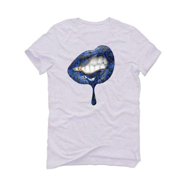Air Jordan 3 “Racer Blue” 2021 White T-Shirt (lips unsealed)