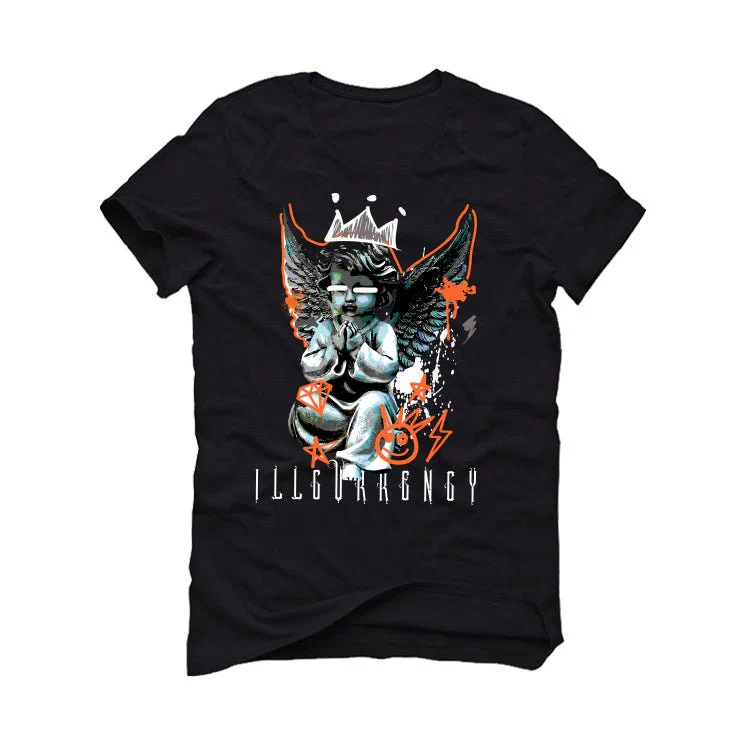 Air Jordan 3 Retro “Fear” | illcurrency Black T-Shirt (Graffiti Angel) - Image 2