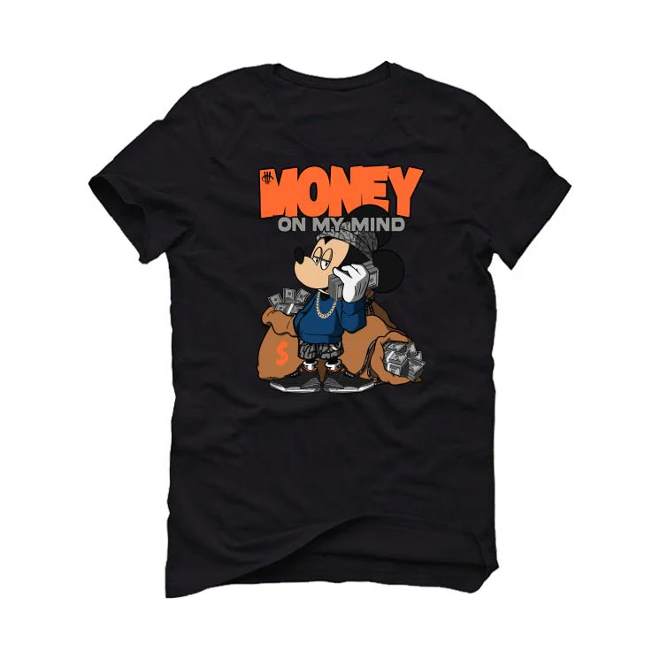 Air Jordan 3 Retro “Fear” | illcurrency Black T-Shirt (money on my mind) - Image 2