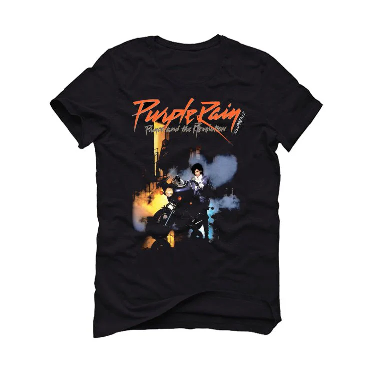 Air Jordan 3 Retro “Fear” | illcurrency Black T-Shirt (Purple Rain) - Image 2