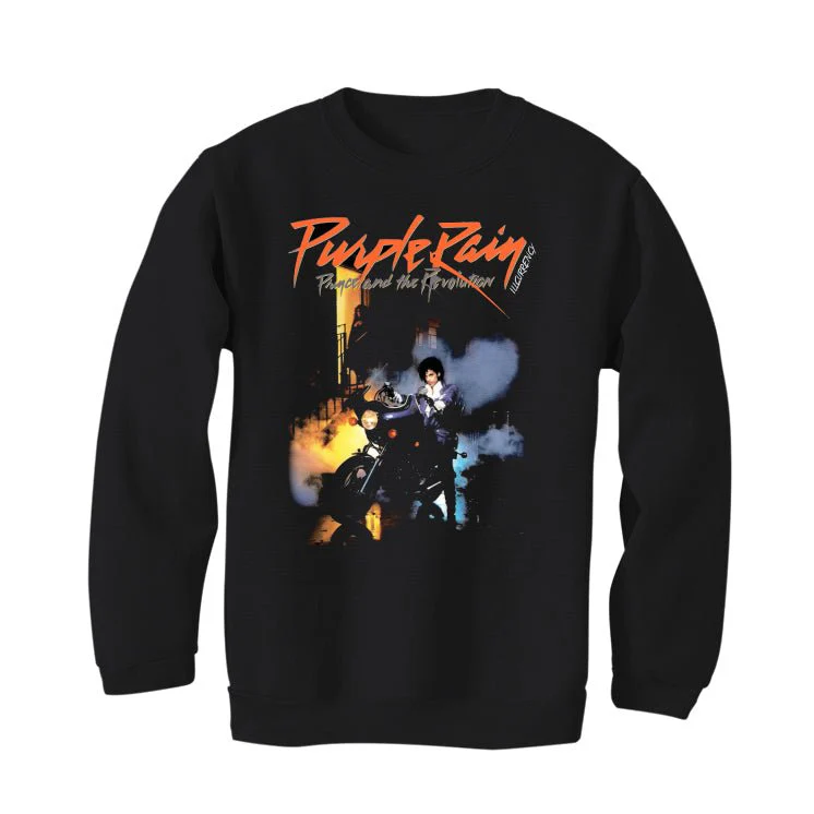 Air Jordan 3 Retro “Fear” | illcurrency Black T-Shirt (Purple Rain) - Image 4
