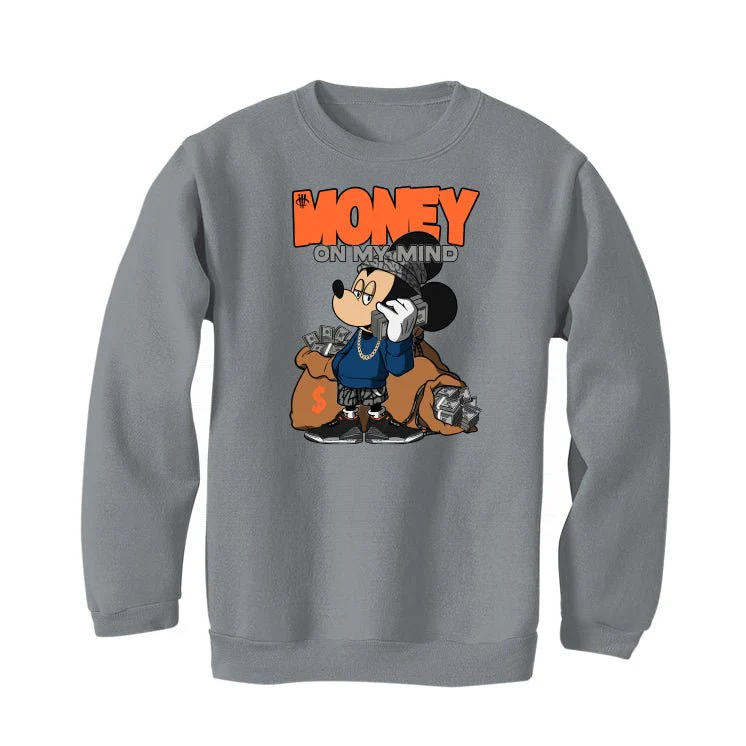 Air Jordan 3 Retro “Fear” | illcurrency Grey T-Shirt (money on my mind) - Image 4