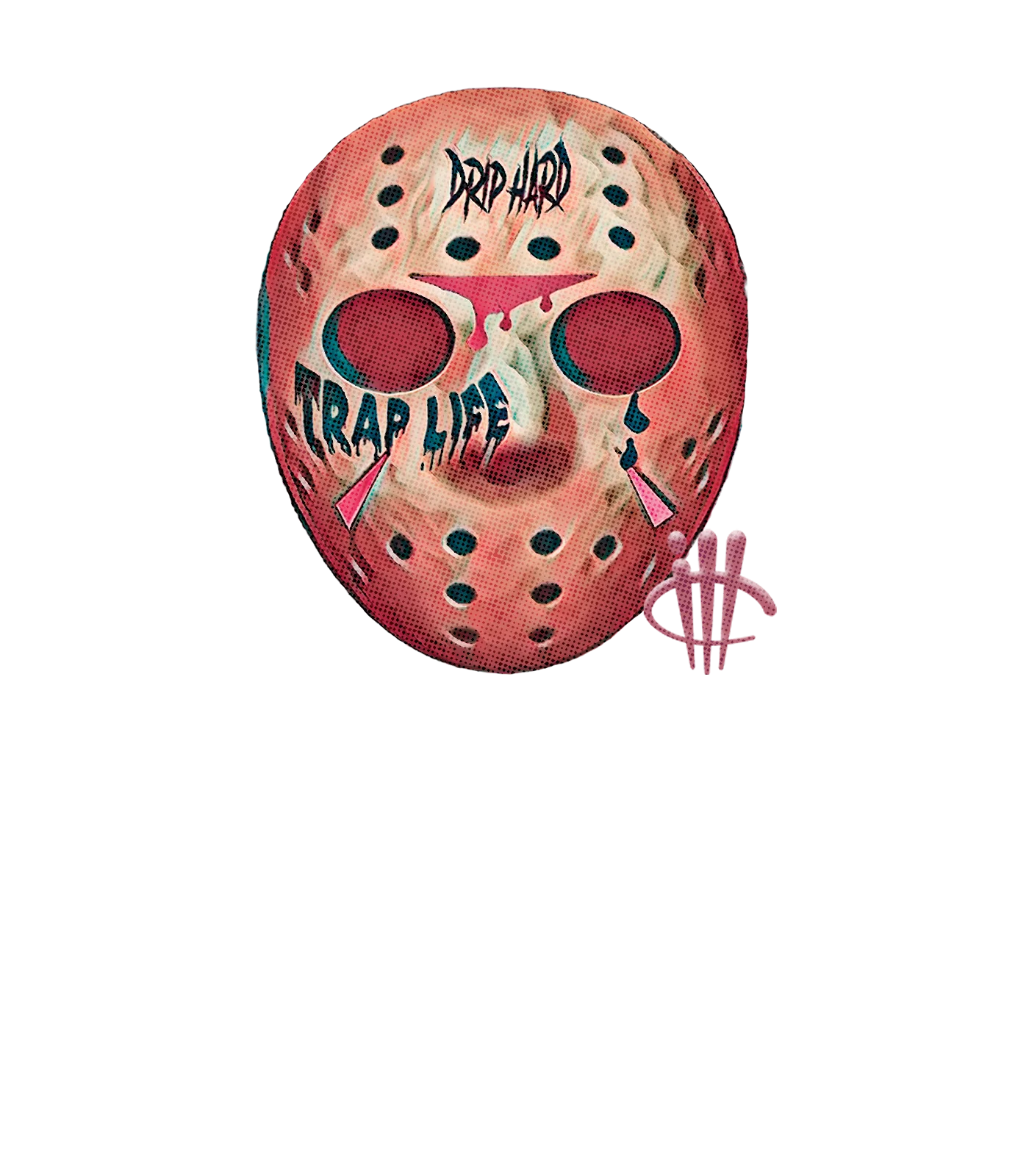 Air Jordan 3 “Rust Pink” 2021 White T-Shirt (HOCKEY MASK)