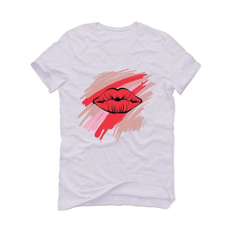 Air Jordan 3 “Rust Pink” 2021 White T-Shirt (Lips) - Image 2