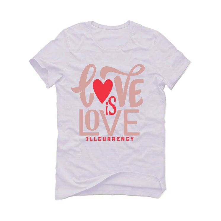 Air Jordan 3 “Rust Pink” 2021 White T-Shirt (love is love) - Image 2