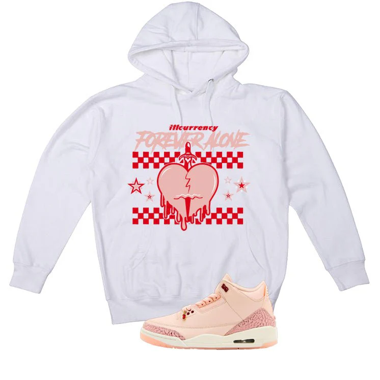 Air Jordan 3 Valentine’s Day White T-Shirt (Forever Alone)| illcurrency - Image 3