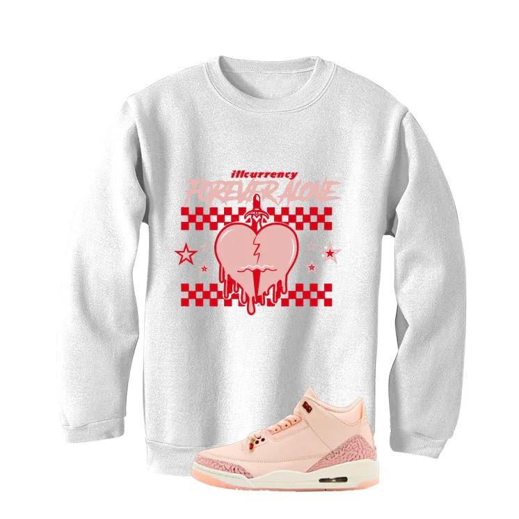 Air Jordan 3 Valentine’s Day White T-Shirt (Forever Alone)| illcurrency - Image 4