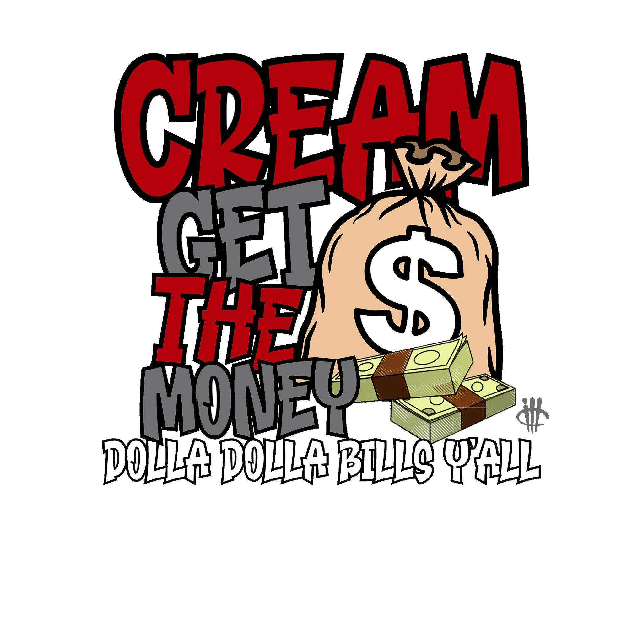 Air Jordan 3 “White Cement Reimagined” | illcurrency White T-Shirt (DOLLA DOLLA BILLS YA)