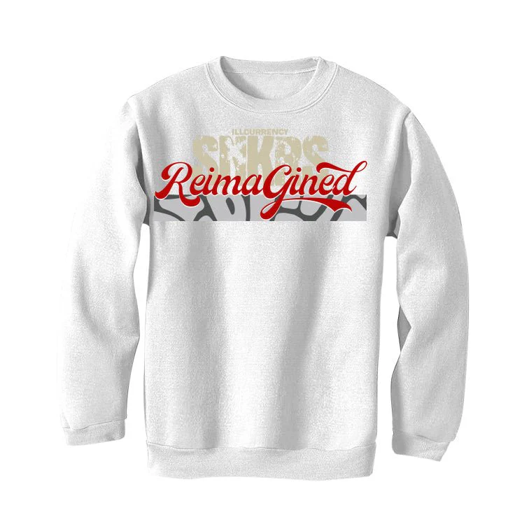 Air Jordan 3 “White Cement Reimagined” | illcurrency White T-Shirt (REIMAGINE) - Image 4