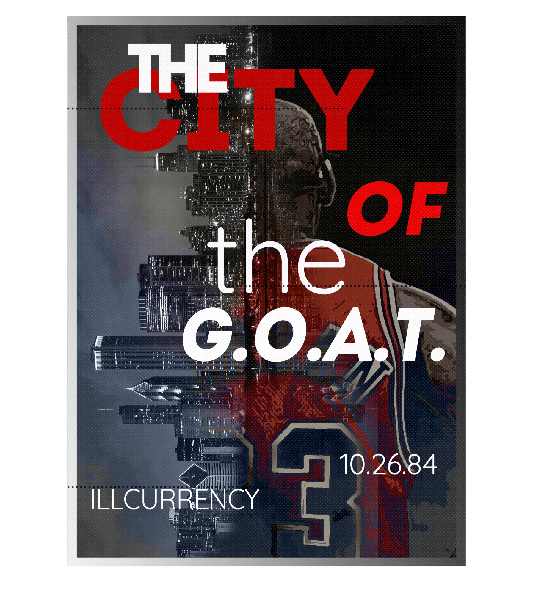 Air Jordan 3 “White Cement Reimagined” | illcurrency White T-Shirt (THE CITY OF THE GOAT)