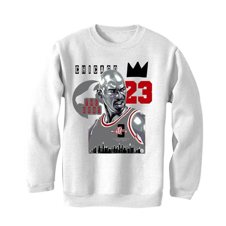 Air Jordan 3 White Cement Reimagined - White T-Shirt (The Goat) - Image 4