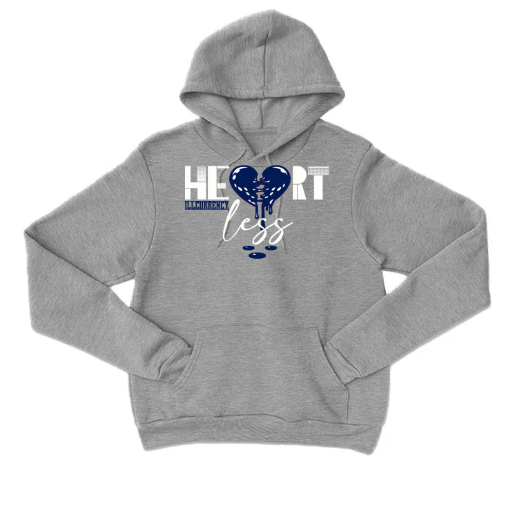 AIR JORDAN 3 “WHITE NAVY”| ILLCURRENCY Grey T-Shirt (Heartless) - Image 2