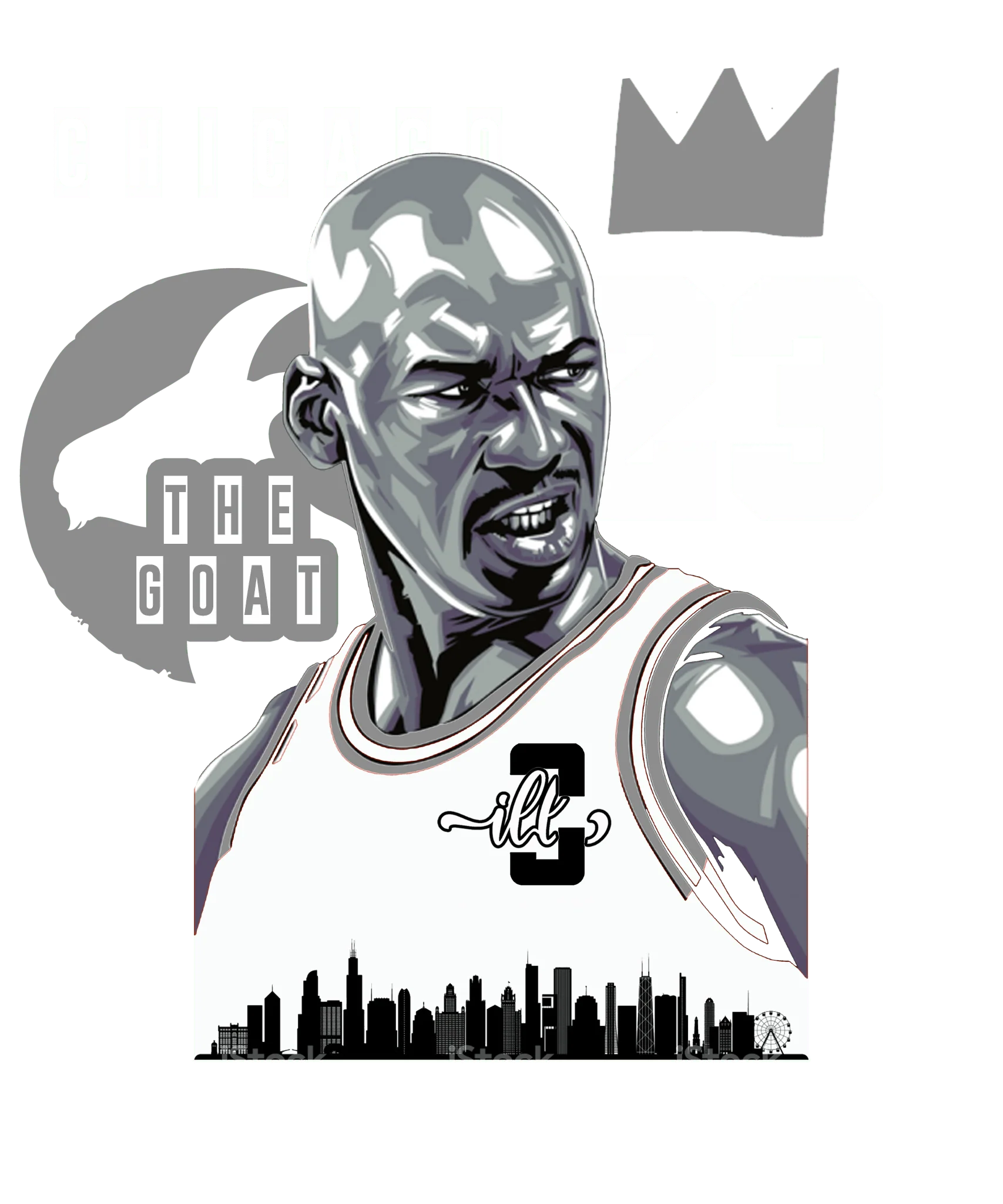 AIR JORDAN 3 “WHITE NAVY”| ILLCURRENCY Navy Blue T-Shirt (Chicago 23)