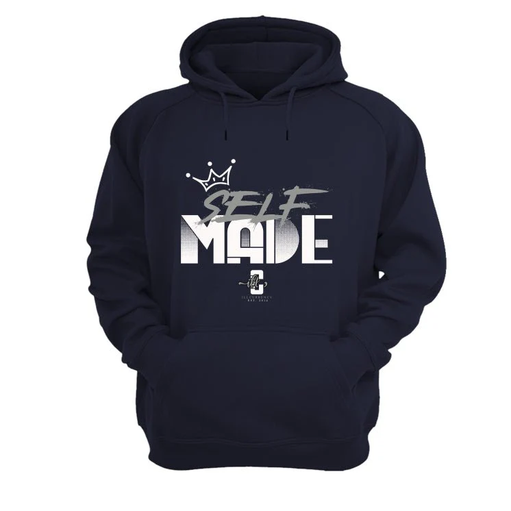 AIR JORDAN 3 “WHITE NAVY”| ILLCURRENCY Navy Blue T-Shirt (Self Made) - Image 3