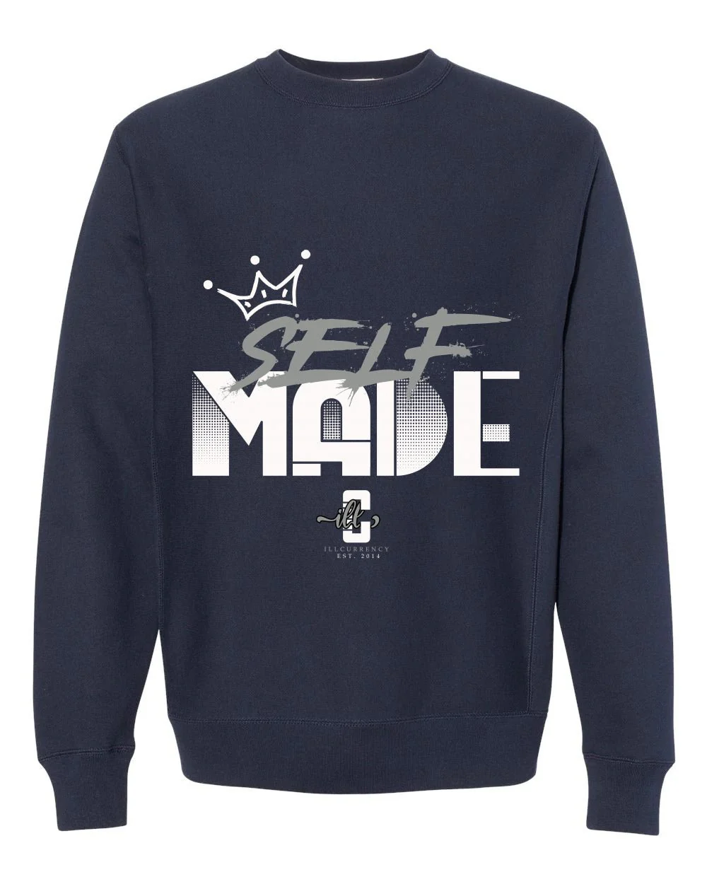 AIR JORDAN 3 “WHITE NAVY”| ILLCURRENCY Navy Blue T-Shirt (Self Made) - Image 4